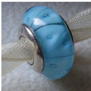 Pandora Murano Turquoise Blue Glass bead charm 925